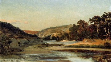  romanticism - The Aqueduct in the Valley plein air Romanticism Jean Baptiste Camille Corot